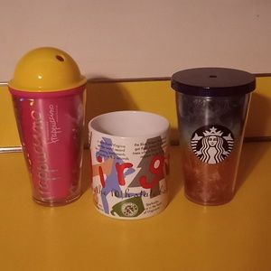 Starbucks Water Bottle Coffee Cup Mug Bundle of 3